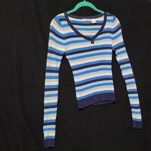 Vintage Energie V- Neck-Ribbed-Fitted Sweater-Sm-Great pre-luved condition